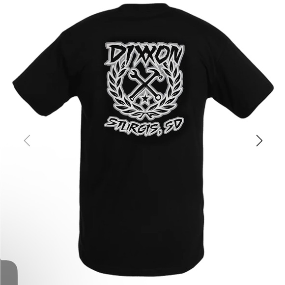 Dixxon STURGIS GREY SKETCHY CREST T-SHIRT BLACK MENS XL - Picture 1 of 3